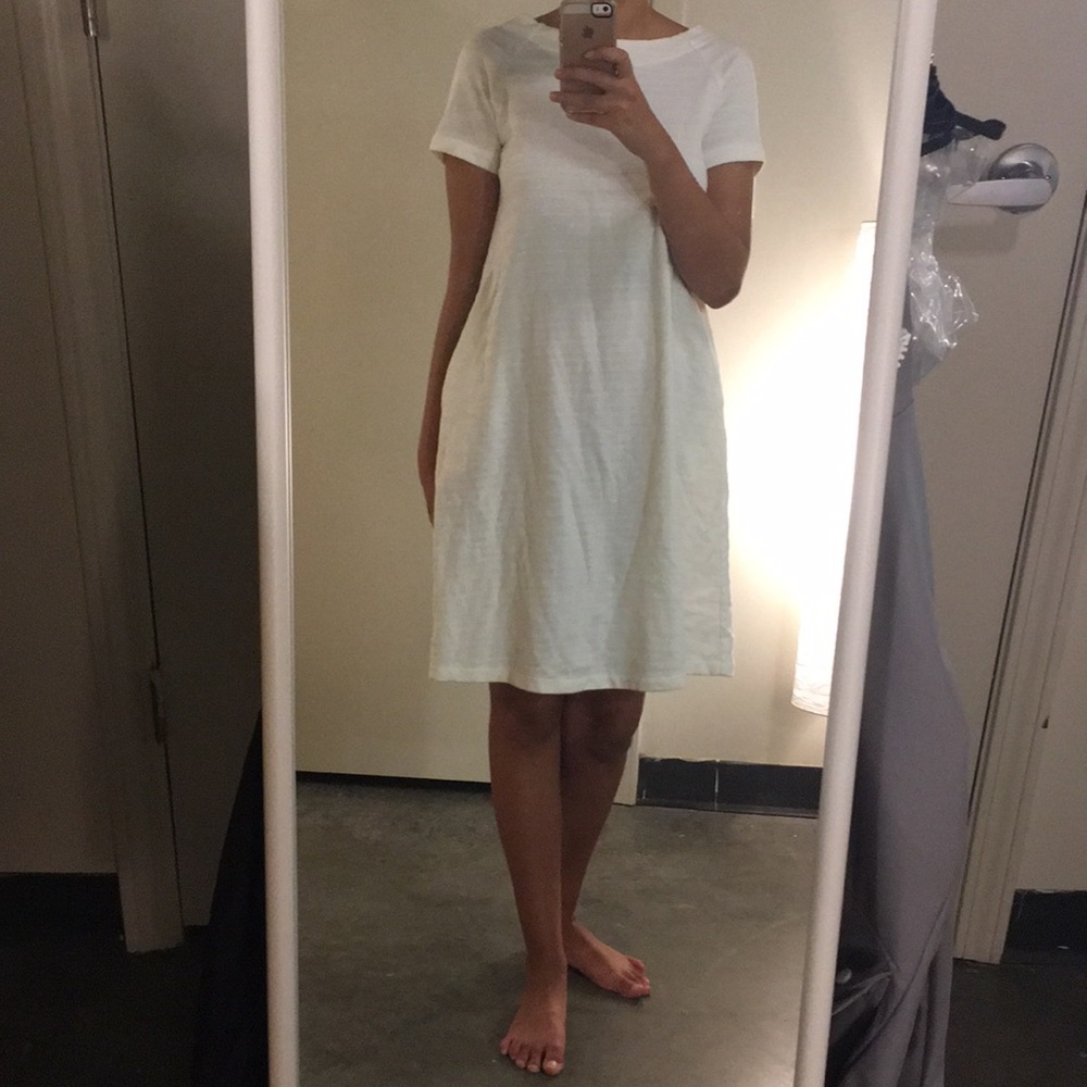 Cream/off white uniqlo babydoll dress